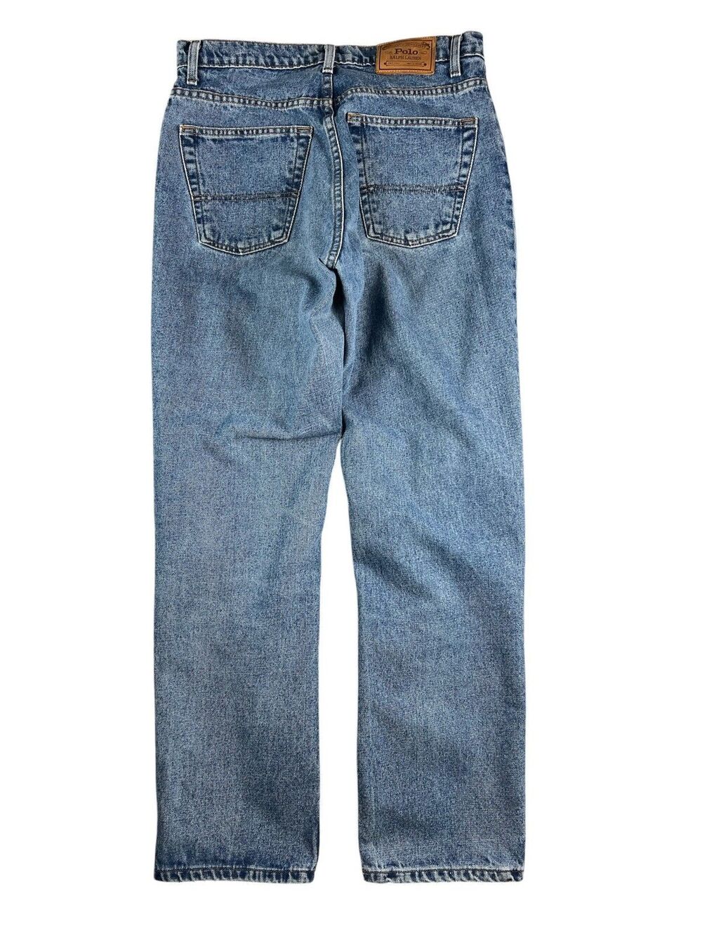 Vintage 80s 90s Polo Ralph Lauren Loose Straight Leg Jeans Size 33 x 32 - Picture 2 of 9
